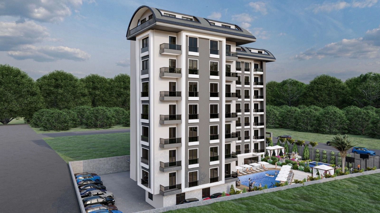 Роскошный жилой комплекс в районе Авсаллара в Алании