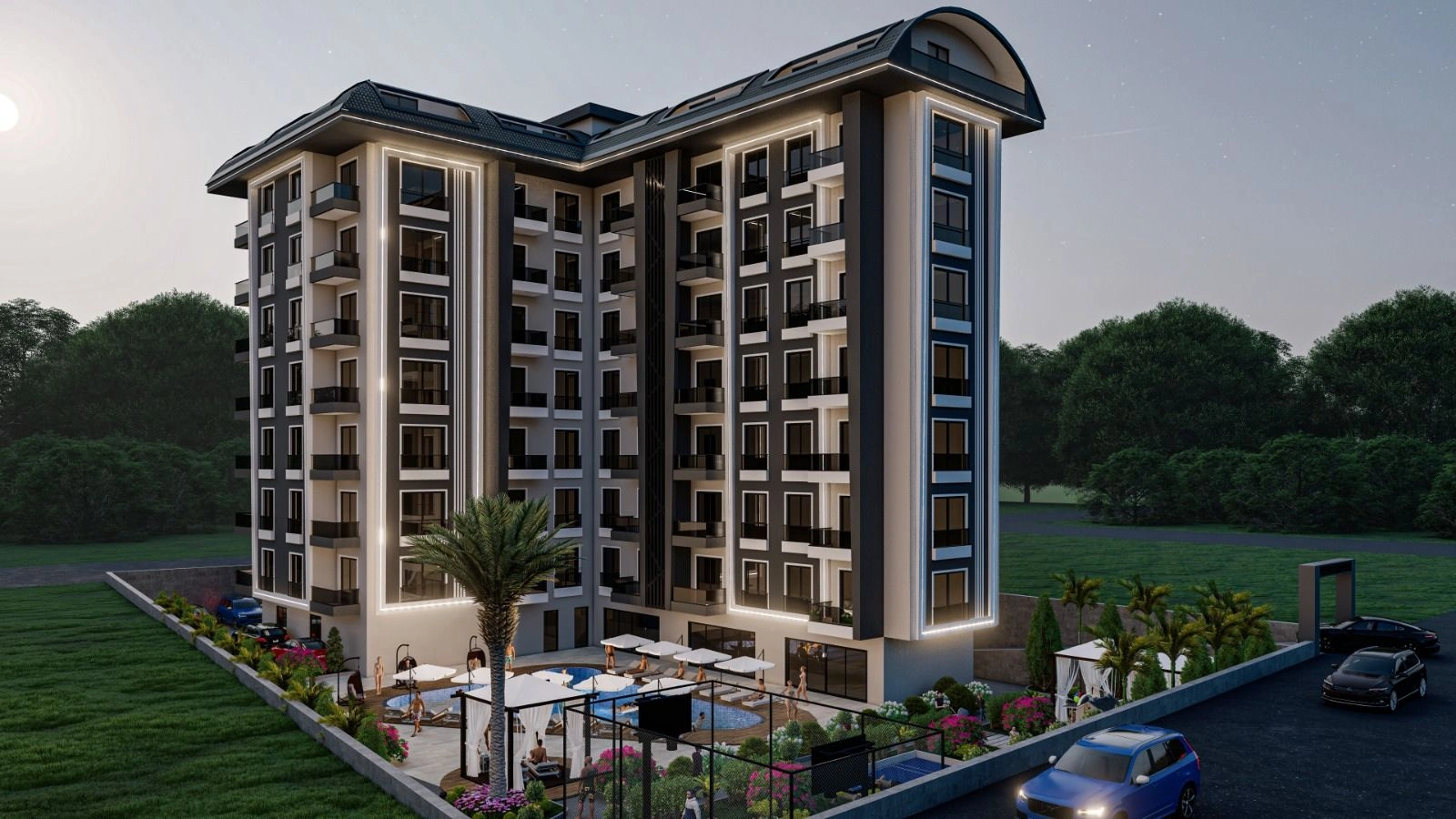 Роскошный жилой комплекс в районе Авсаллара в Алании