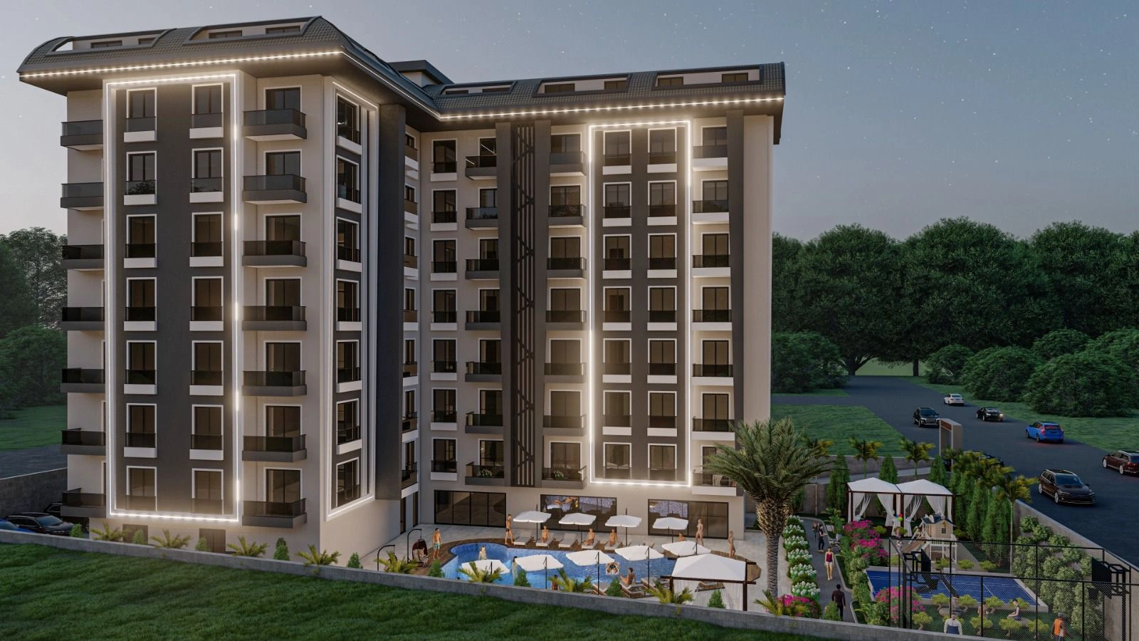 Роскошный жилой комплекс в районе Авсаллара в Алании