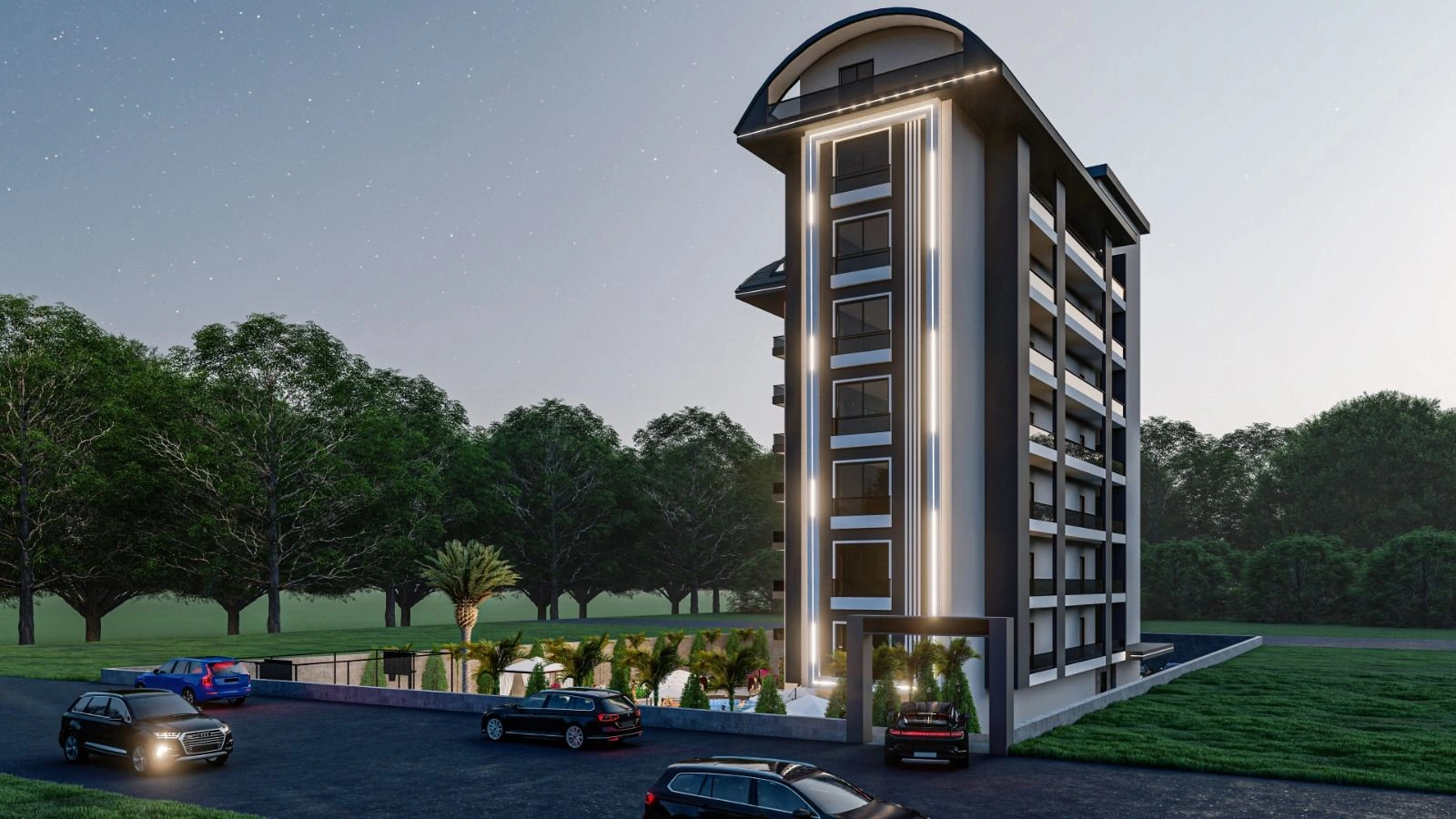 Роскошный жилой комплекс в районе Авсаллара в Алании