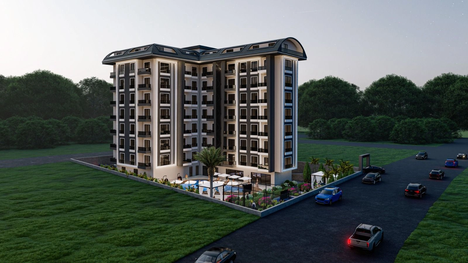 Роскошный жилой комплекс в районе Авсаллара в Алании