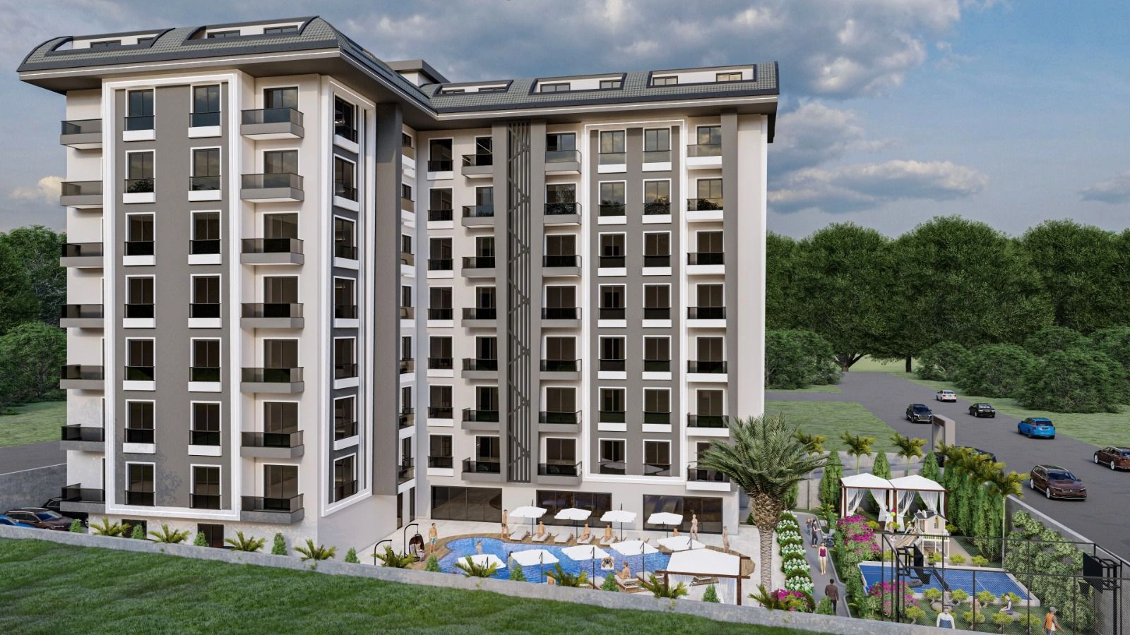 Роскошный жилой комплекс в районе Авсаллара в Алании