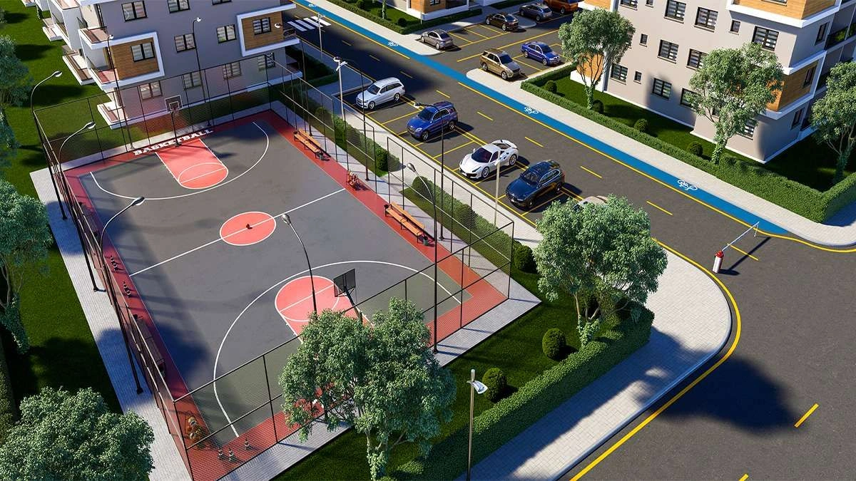 Современный проект в Gecitkala для постоянного проживания