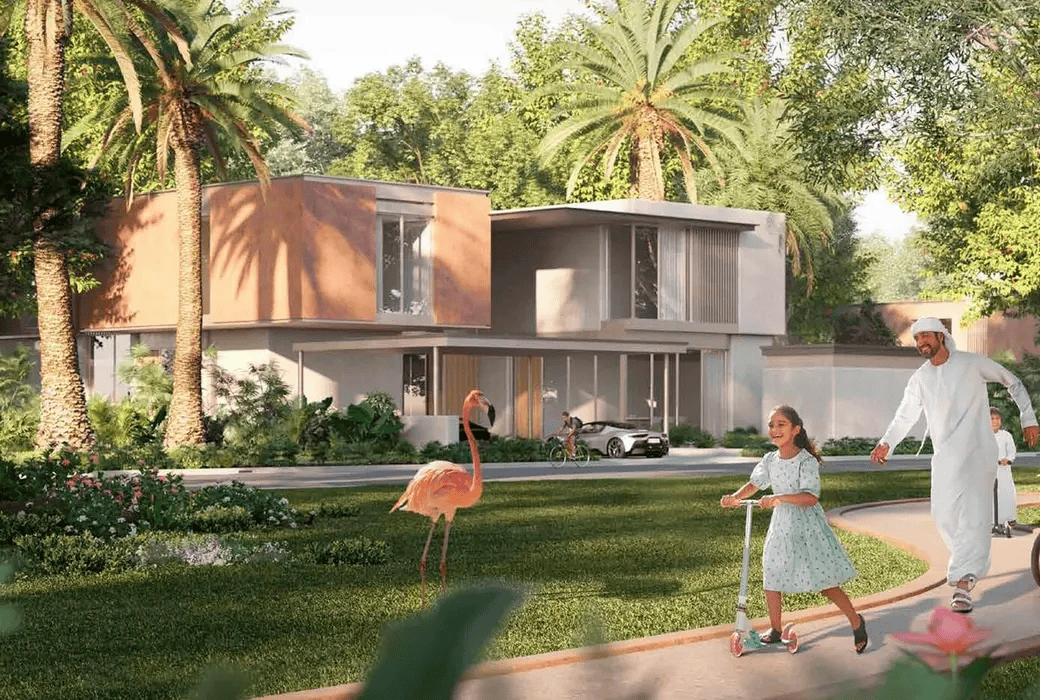 Residential complex in Abu Dhabi emirate of UAE