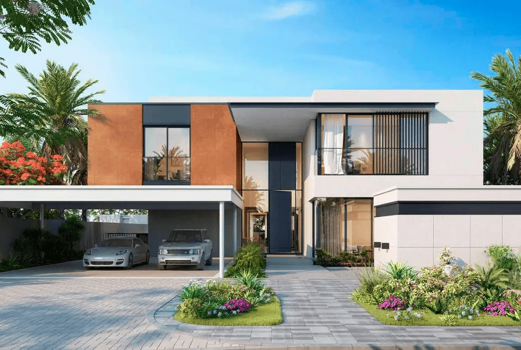 Residential complex in Abu Dhabi emirate of UAE