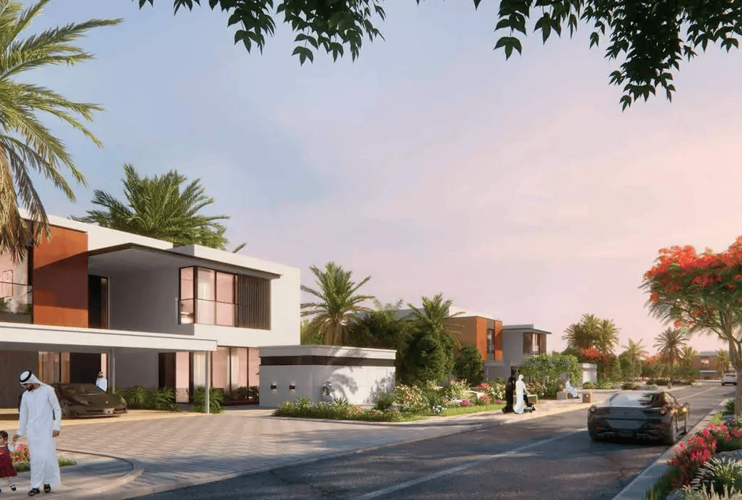 Residential complex in Abu Dhabi emirate of UAE