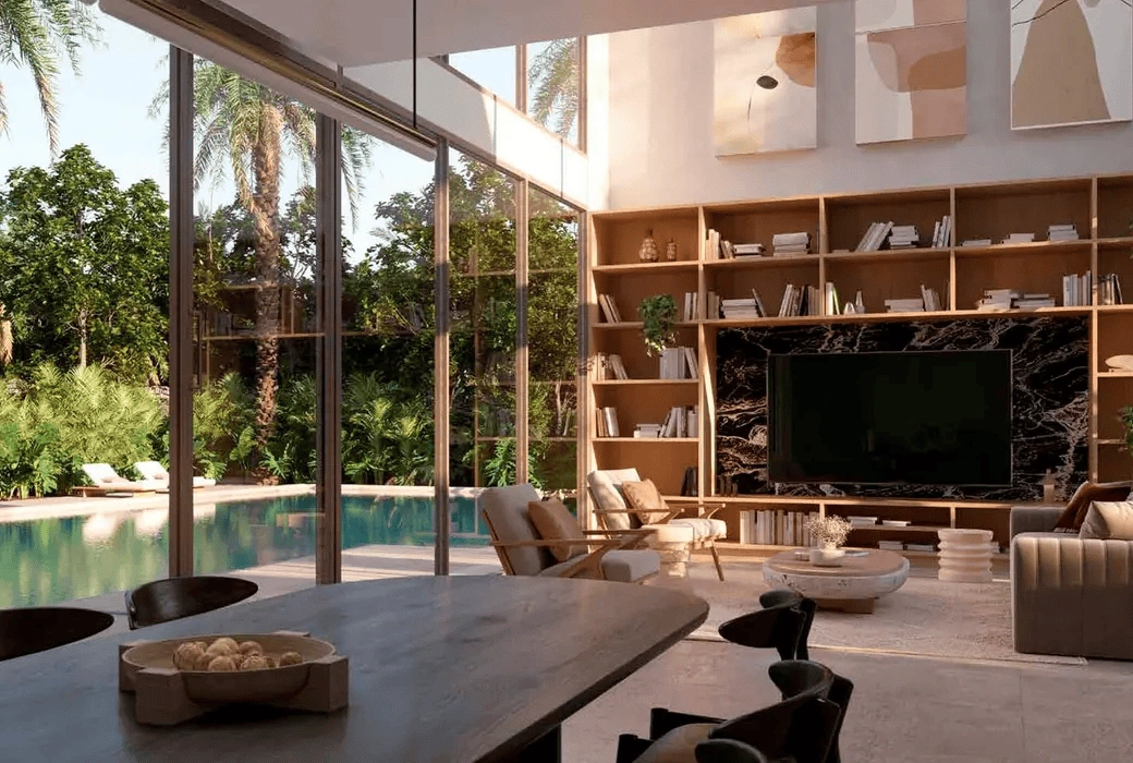 Residential complex in Abu Dhabi emirate of UAE