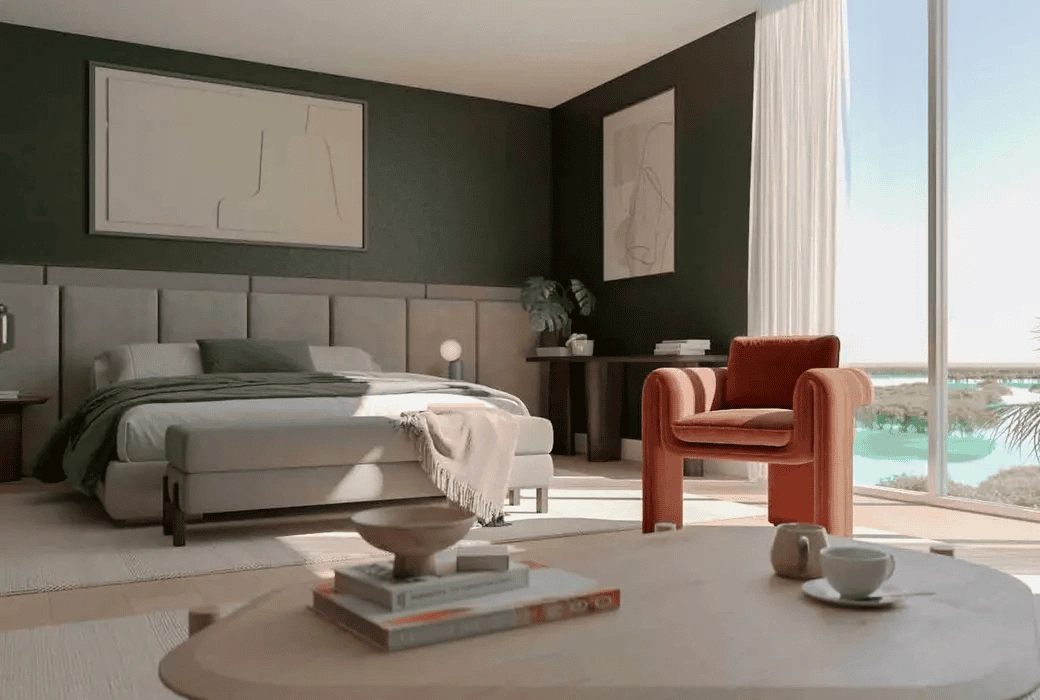 Residential complex in Abu Dhabi emirate of UAE