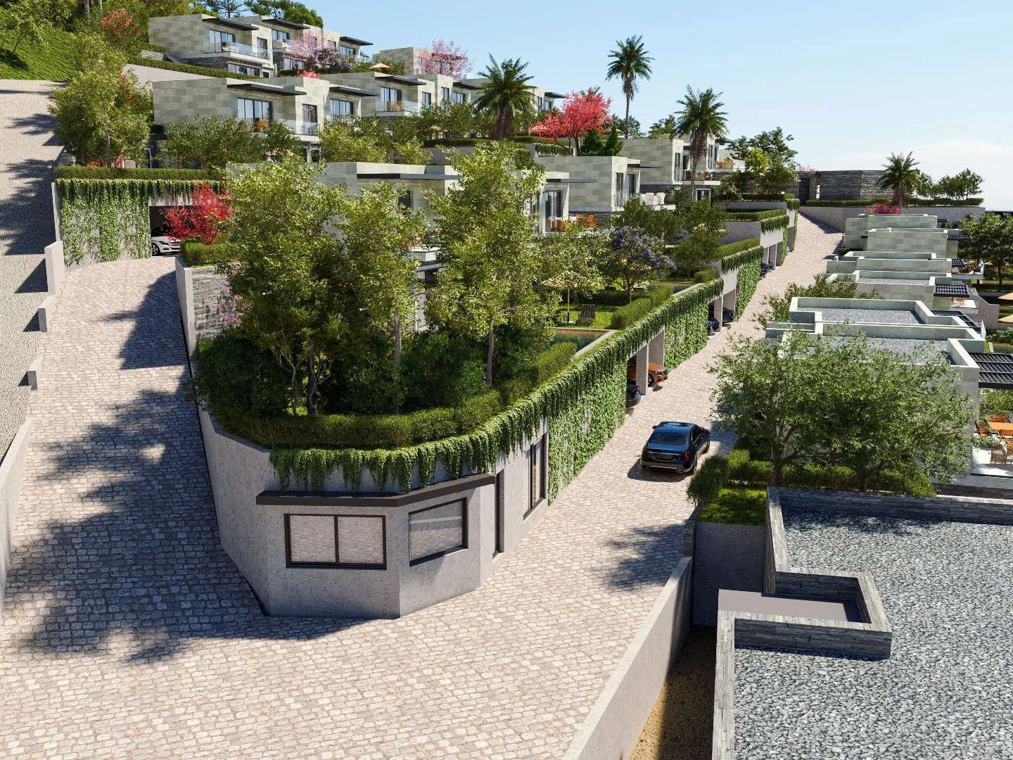 Комплекс вилл с уникальным видом на море в Бодруме, Турция