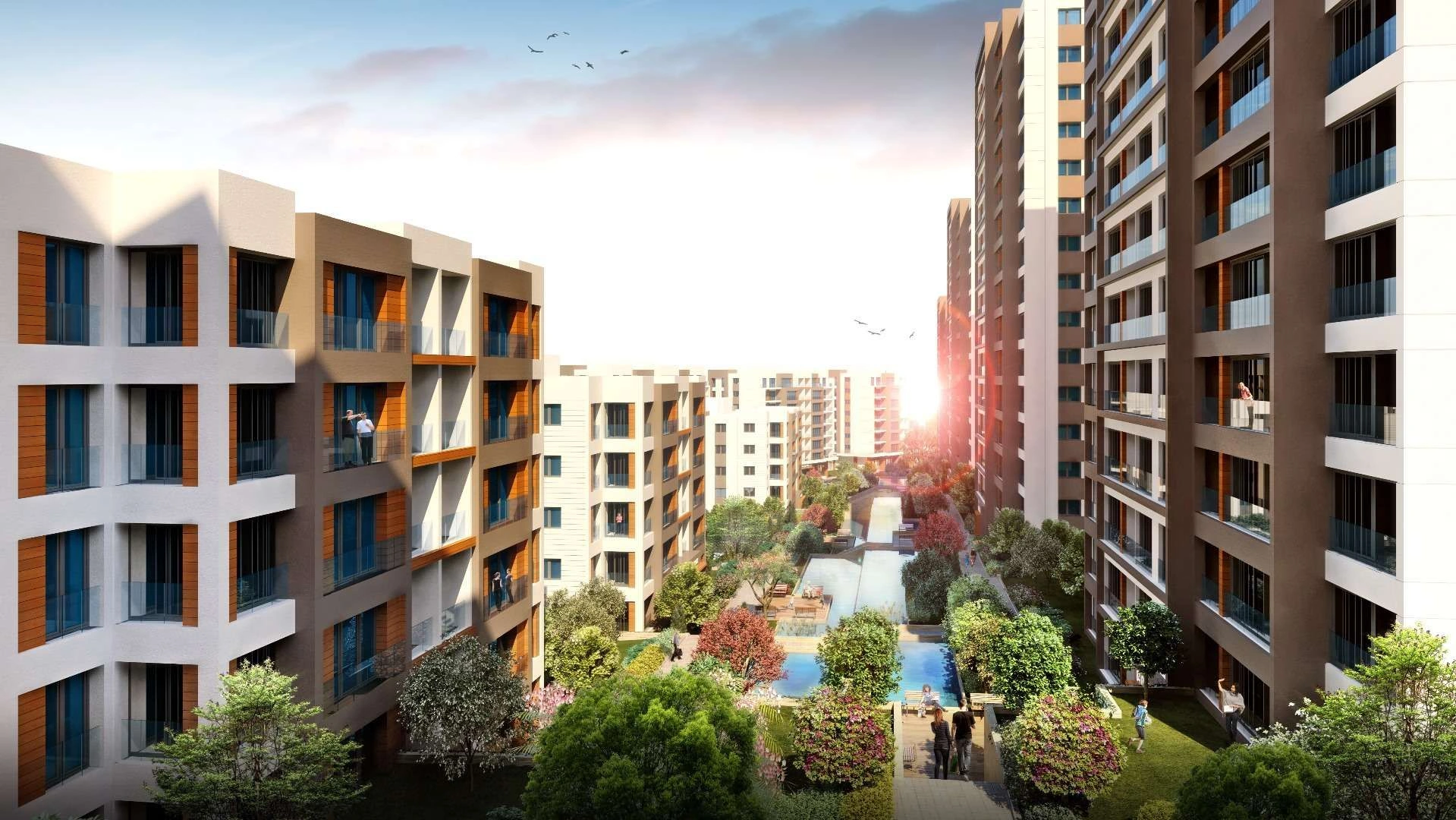 Современный проект в районе Бейликдюзю города Стамбул