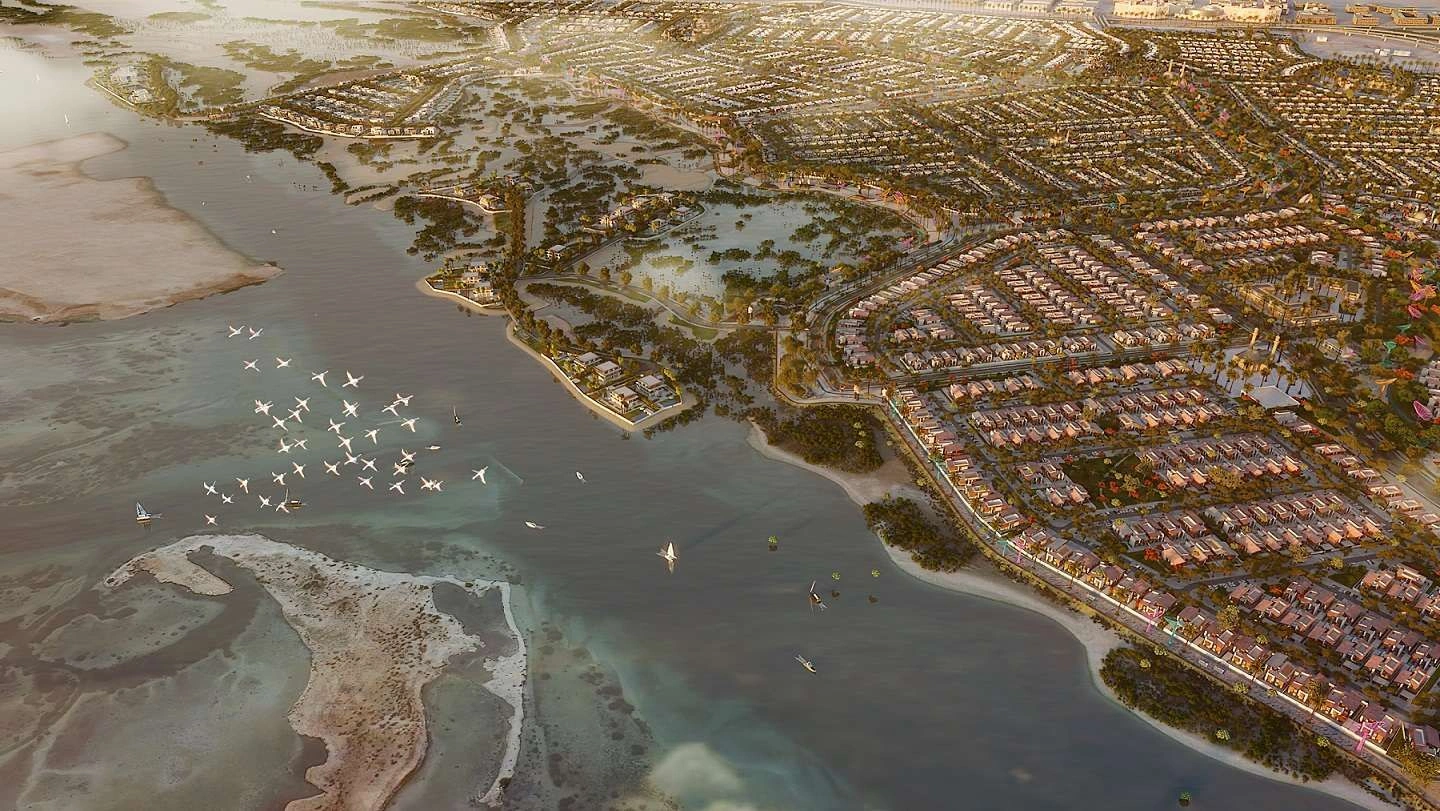 Residential complex in Abu Dhabi emirate of UAE