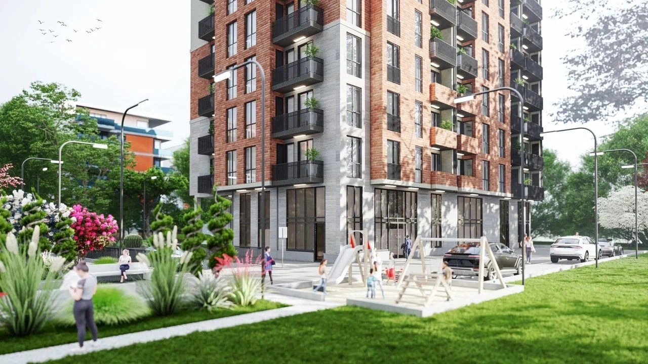 Современный жилой комплекс в районе Сабуртало, Тбилиси