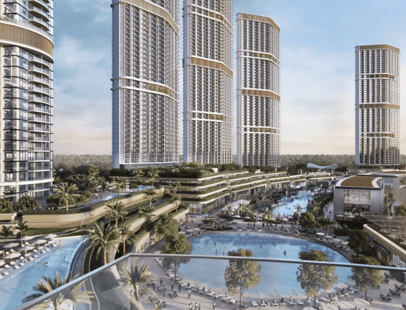 Роскошные квартиры с 1-3 спальнями