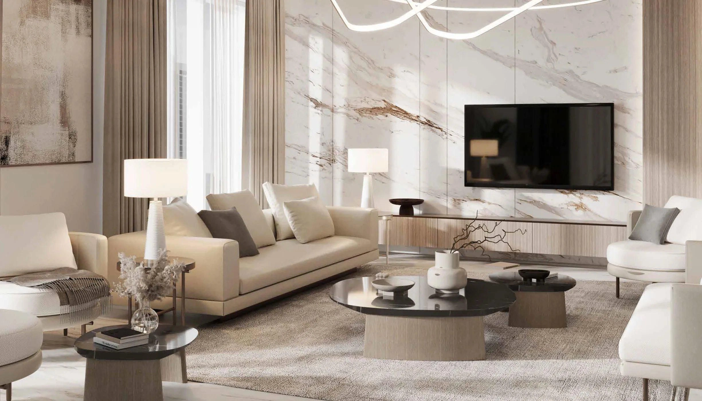 Высотный жилой комплекс с дизайнерской отделкой от швейцарского бренда, Марина, Дубай, ОАЭ