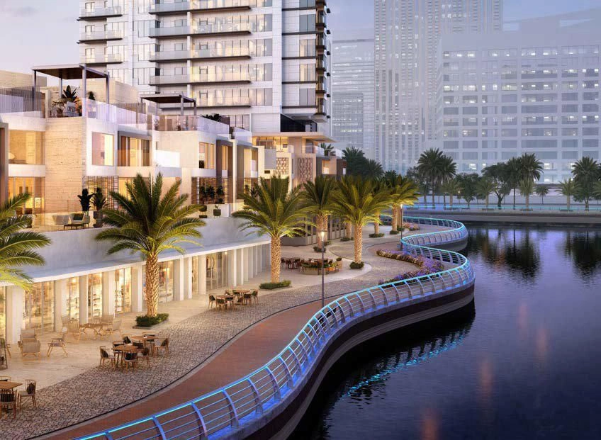 Новая набережная резиденция с бассейнами и спа в Дубае