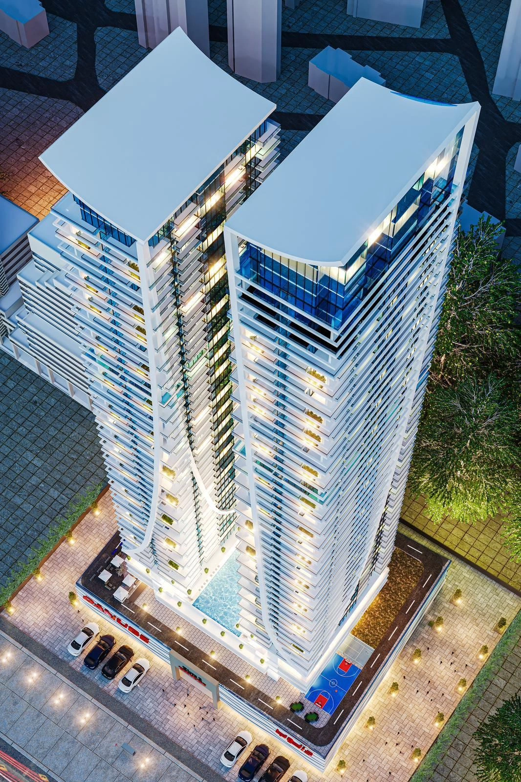 Великолепный жилой комплекс с бассейнами и мини-гольфом в Дубае