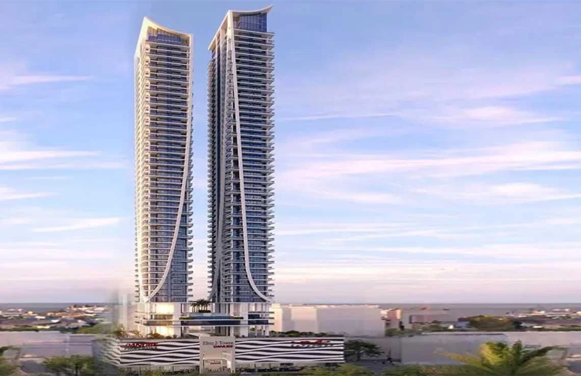 Великолепный жилой комплекс с бассейнами и мини-гольфом в Дубае