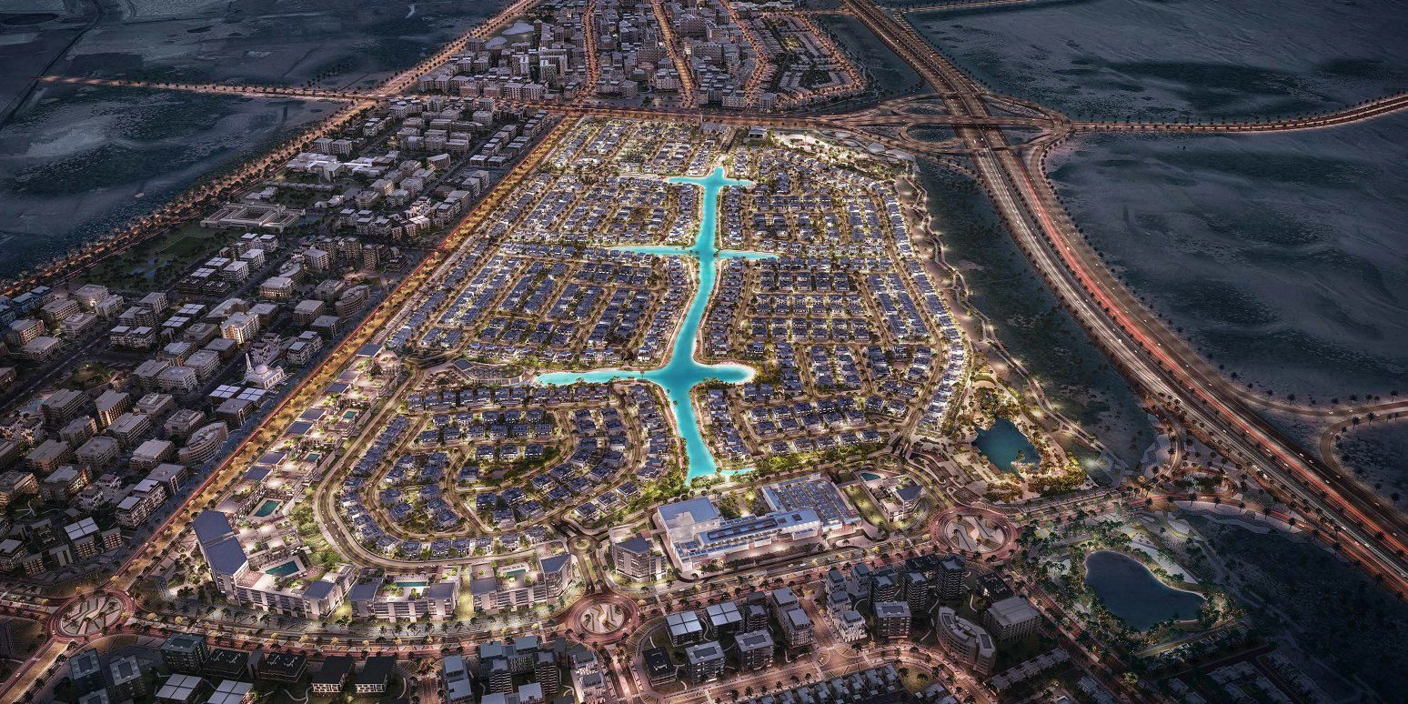 Комплекс роскошных вилл с лагунами, пляжами и торговым центром в Дубае