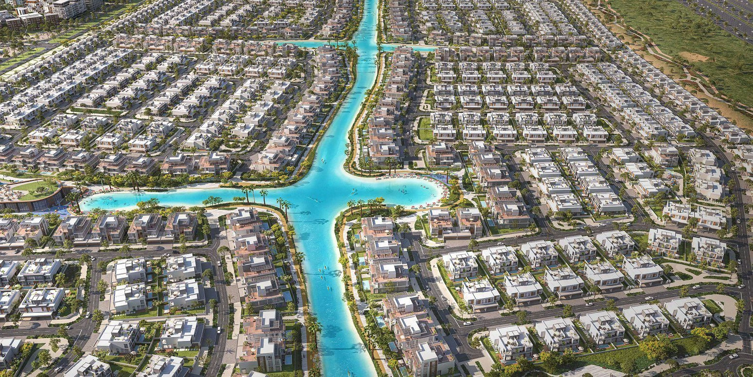 Комплекс роскошных вилл с лагунами, пляжами и торговым центром в Дубае