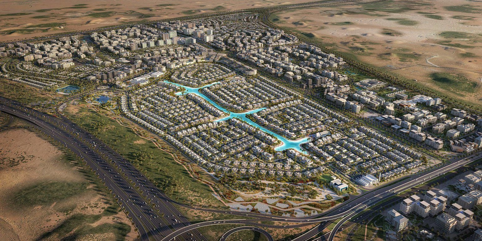 Комплекс роскошных вилл с лагунами, пляжами и торговым центром в Дубае