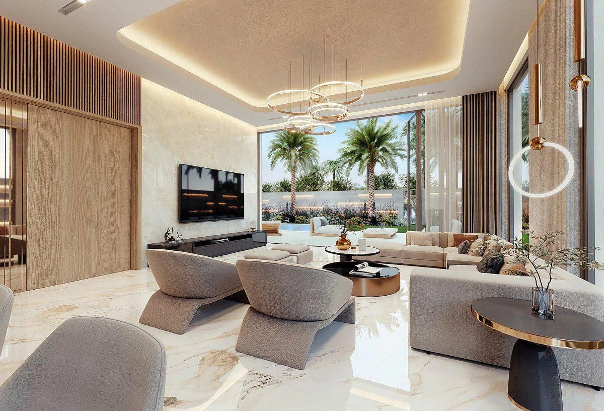 Комплекс роскошных вилл с лагунами, пляжами и торговым центром в Дубае