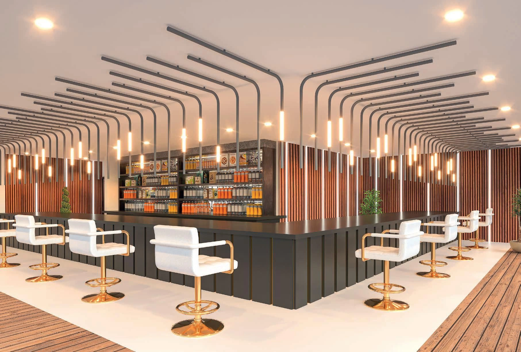 Многоэтажный жилой комплекс с бассейнами и мини-гольфом в Дубае