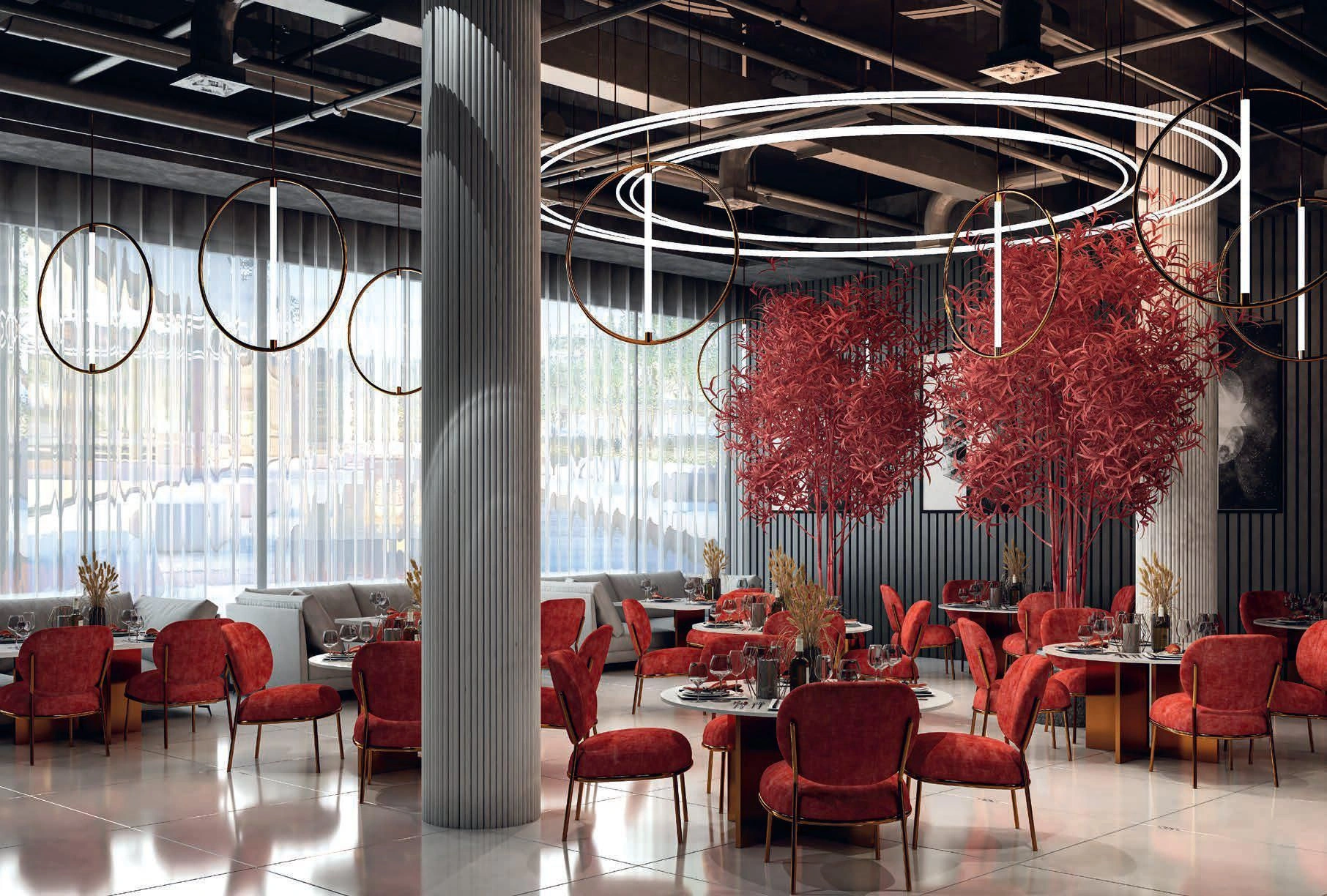 Многоэтажный жилой комплекс с бассейнами и мини-гольфом в Дубае