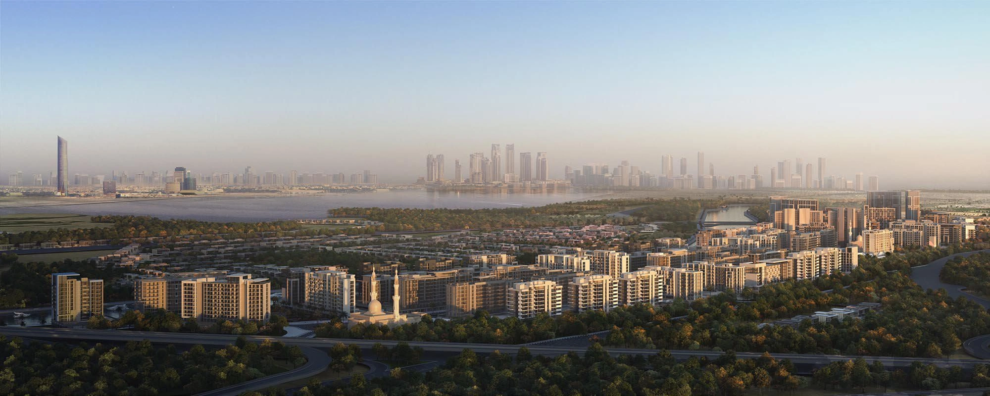 Роскошный жилой комплекс с зелеными зонами рядом с центром Дубая