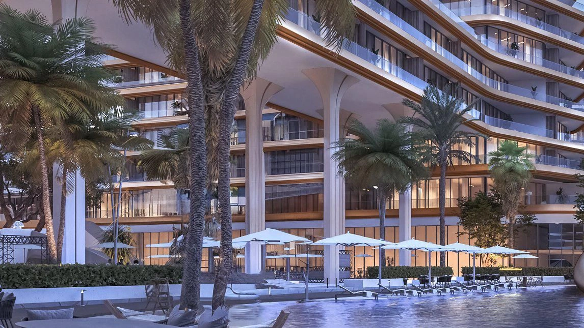 Современный жилой комплекс на берегу моря в Рас Аль Хейме