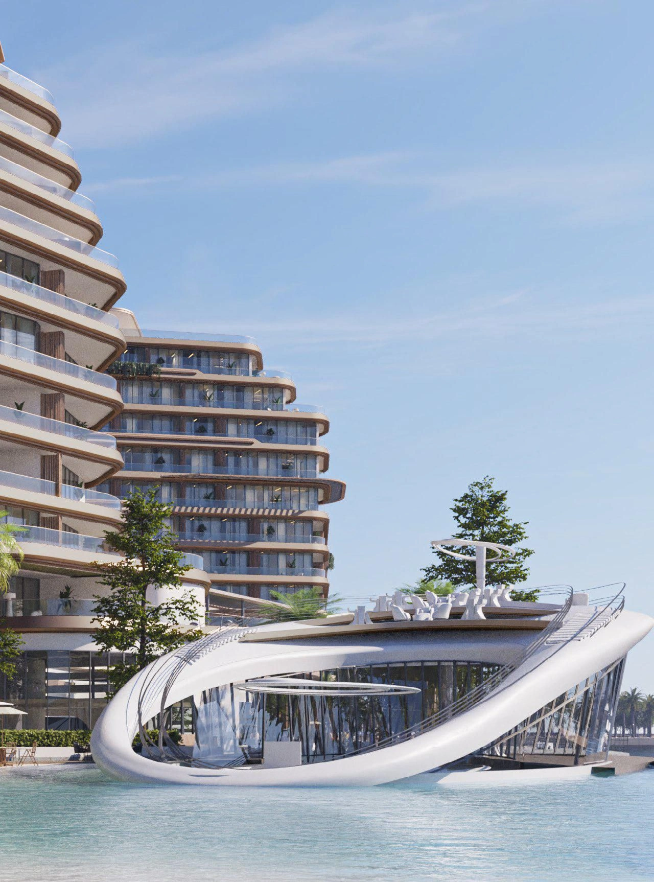 Современный жилой комплекс на берегу моря в Рас Аль Хейме