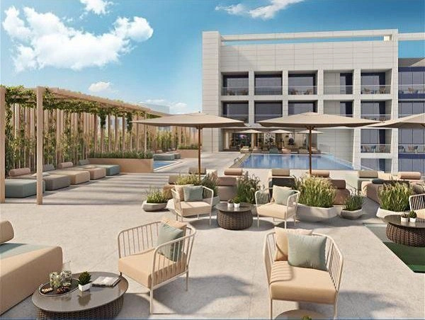 Престижный жилой комплекс с бассейном на острове Саадият в Абу-Даби