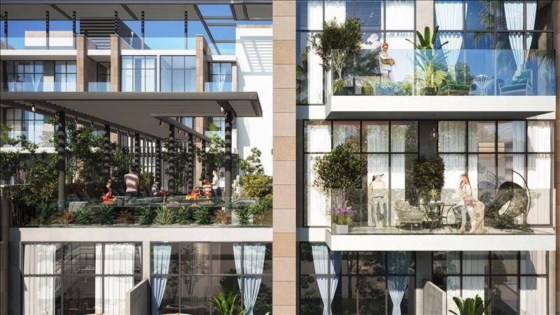 Современный жилой комплекс в районе Масдар Абу-Даби