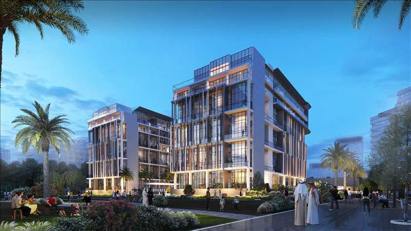 Современный жилой комплекс рядом с международным аэропортом Абу-Даби