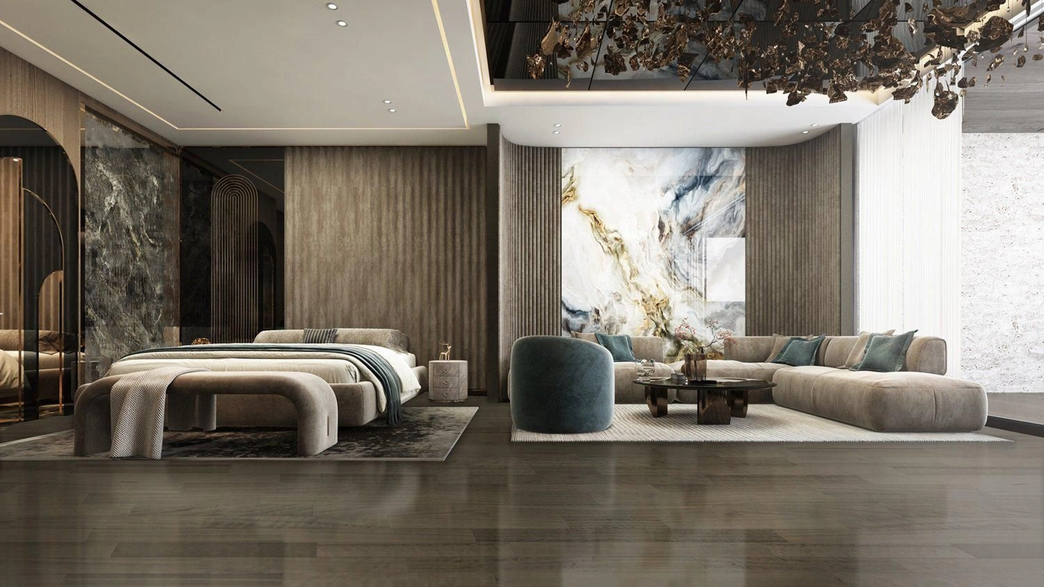 Элитный жилой комплекс с бассейном в Дубае