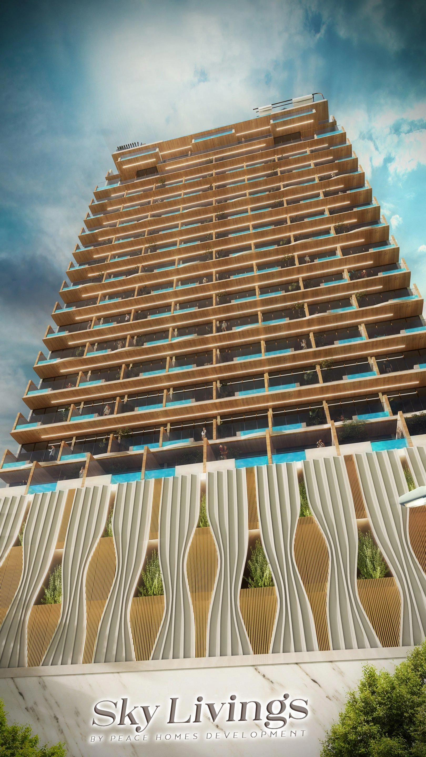 Элитный жилой комплекс с бассейном в Дубае