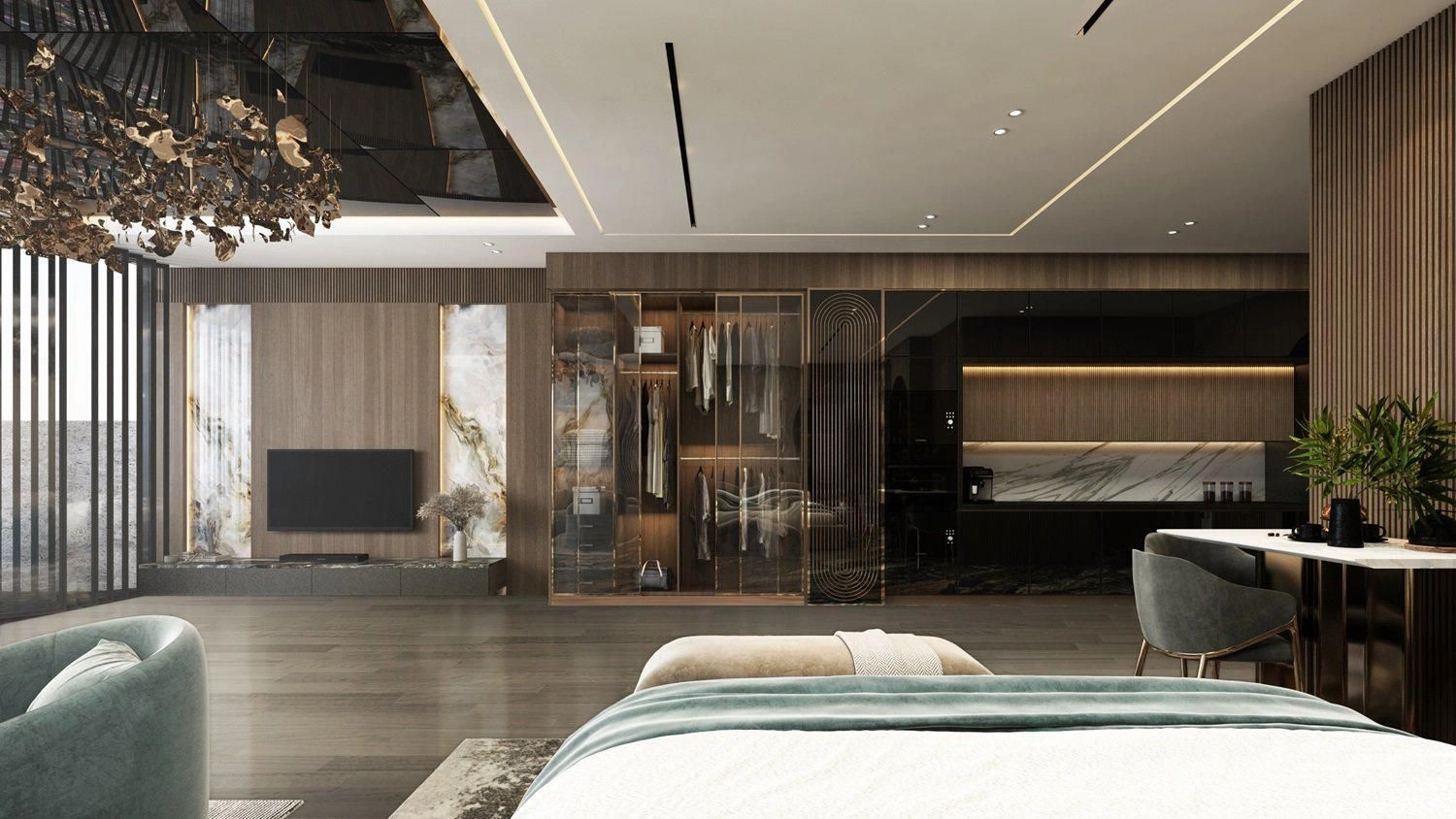 Элитный жилой комплекс с бассейном в Дубае