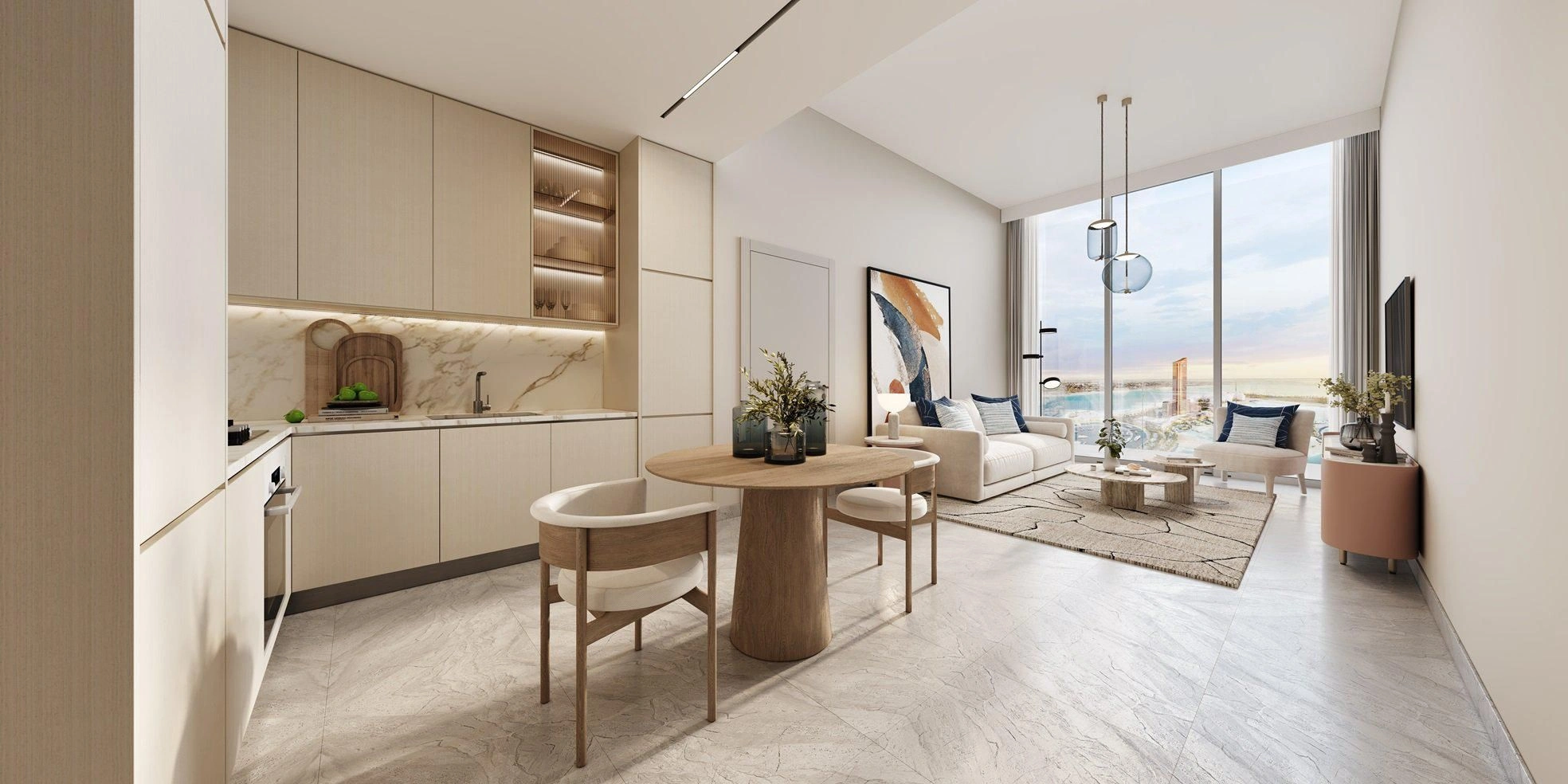 Роскошный жилой комплекс с выходом к морю в Рас-аль-Хайме