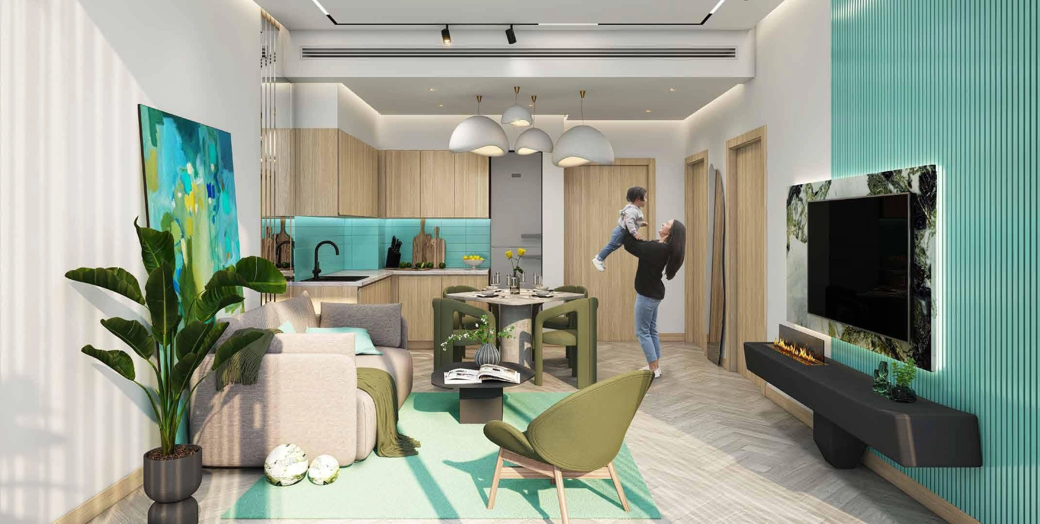 Роскошный жилой комплекс в зеленом жилом районе Дубая