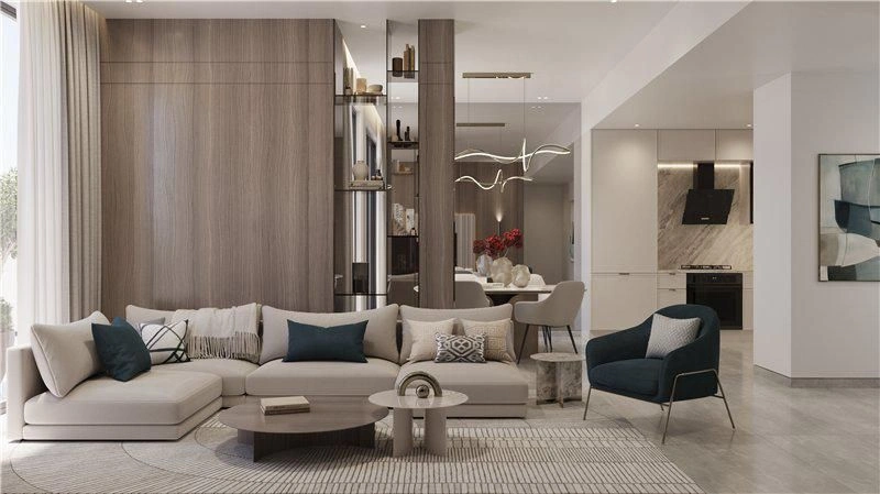 Современный жилой комплекс рядом с гольф-клубом в Дубае