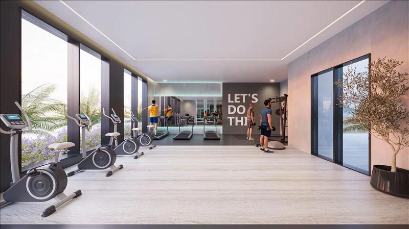 Современный жилой комплекс рядом с гольф-клубом в Дубае