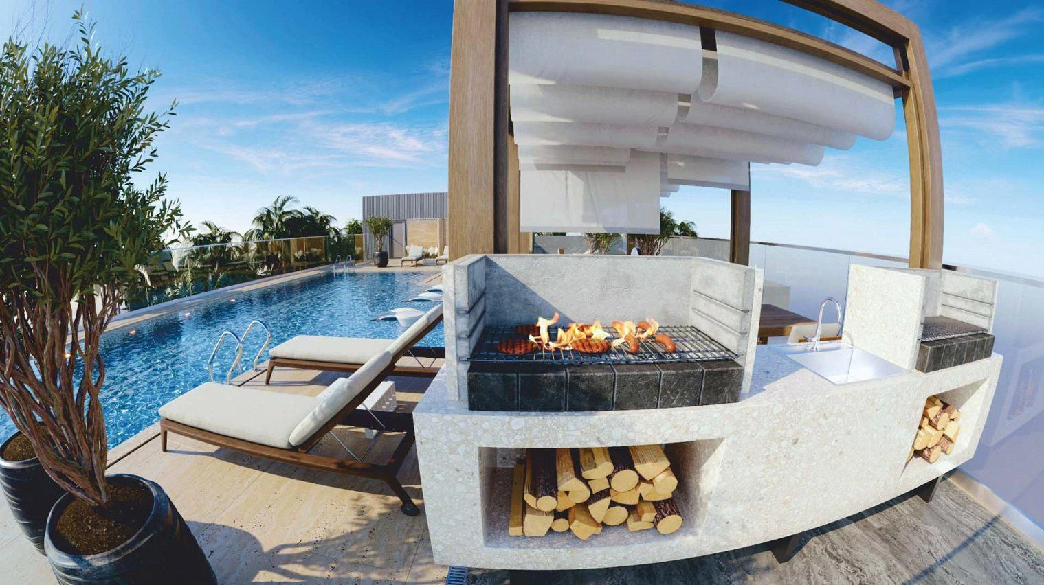 Современный жилой комплекс в скандинавском стиле в Дубае