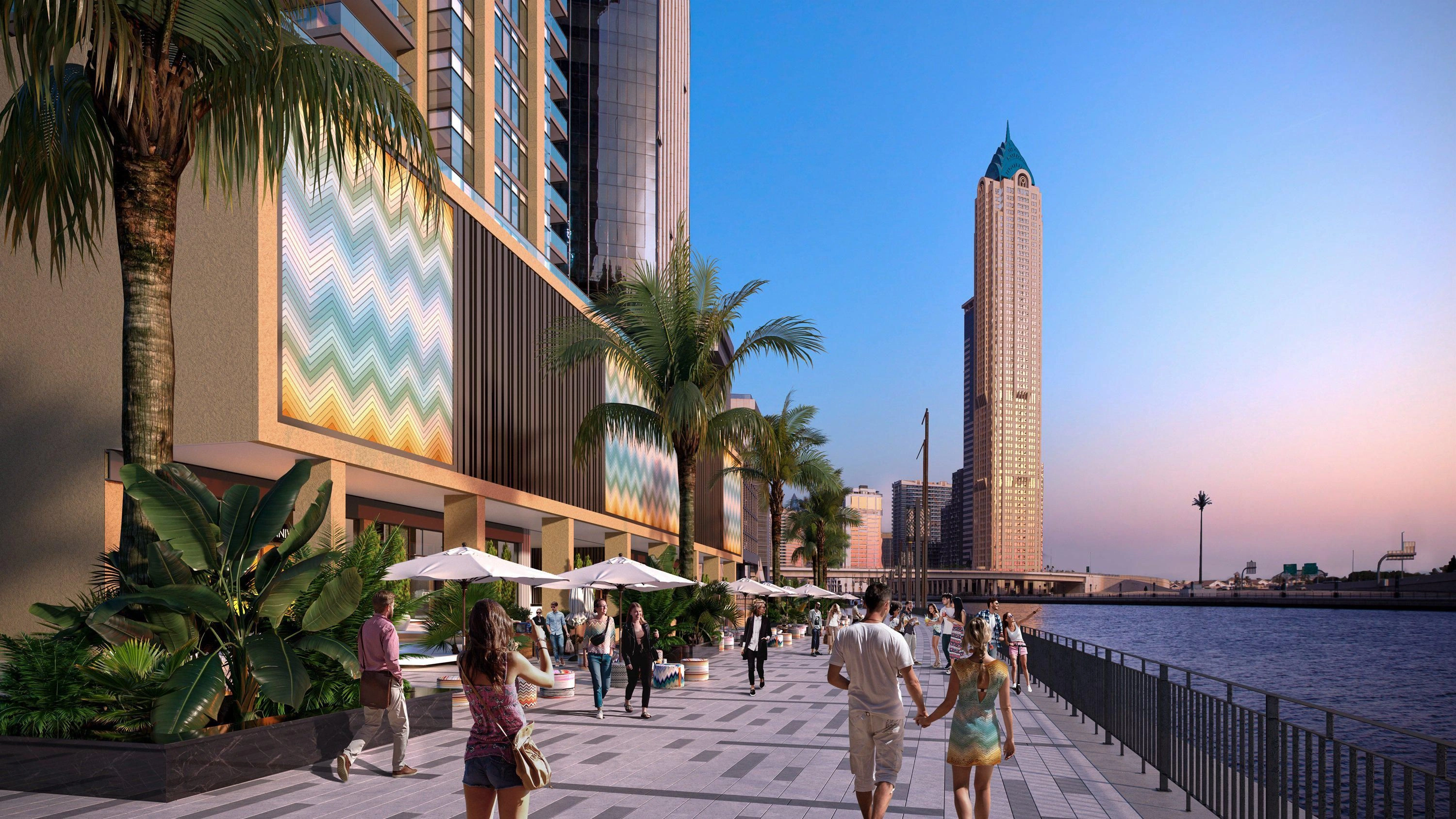 Роскошный жилой комплекс на берегу канала в центре Дубая