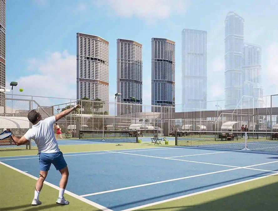 Роскошные апартаменты с панорамным видом на лагуны и пляж Дубая