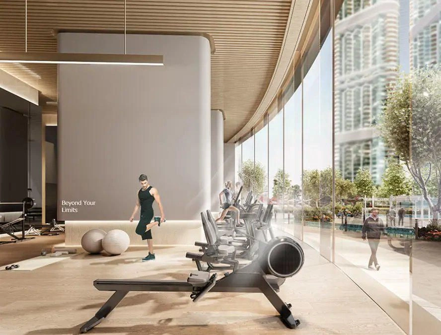 Роскошные апартаменты с панорамным видом на лагуны и пляж Дубая