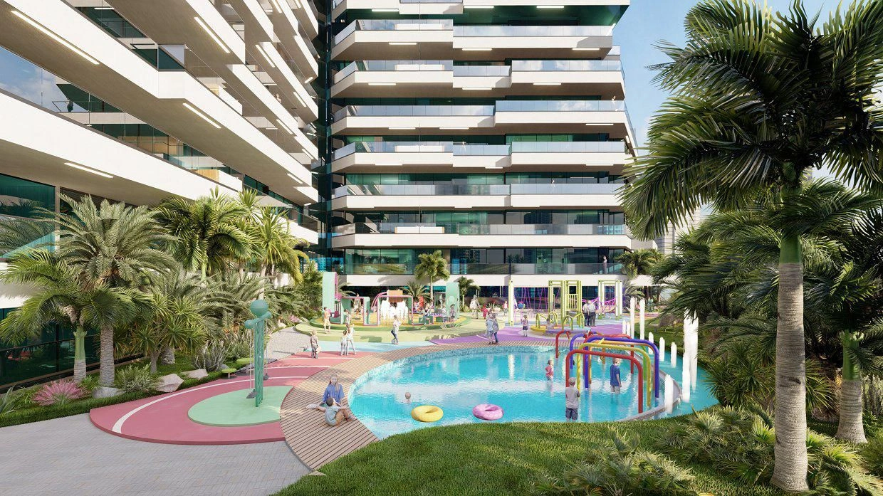 Luxury Residential Complex with Water Park in Dubai
