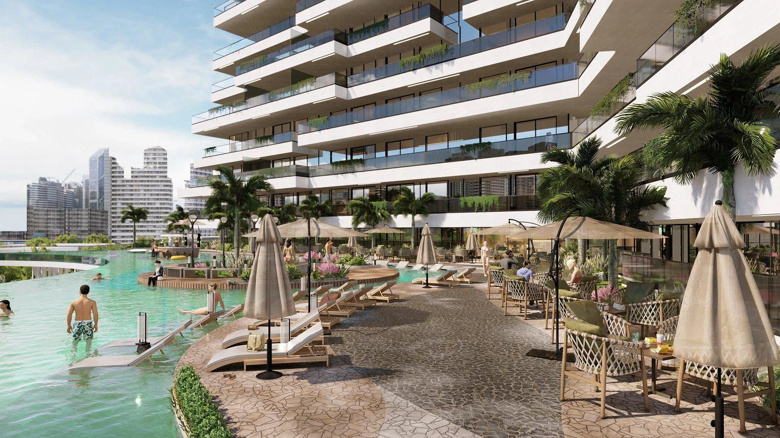 Luxury Residential Complex with Water Park in Dubai