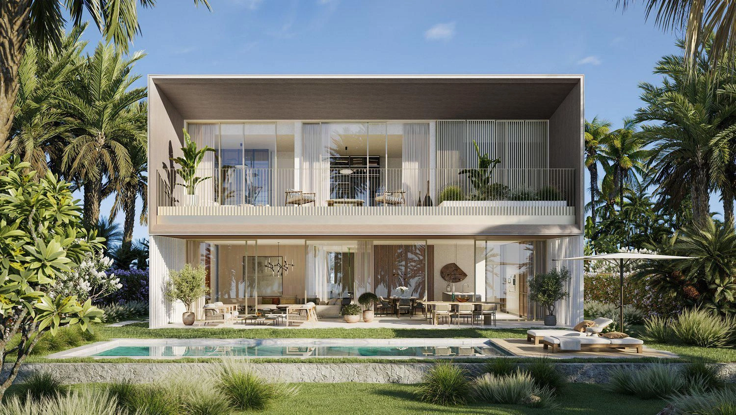 Роскошные виллы и таунхаусы с пляжем и мариной в Дубае