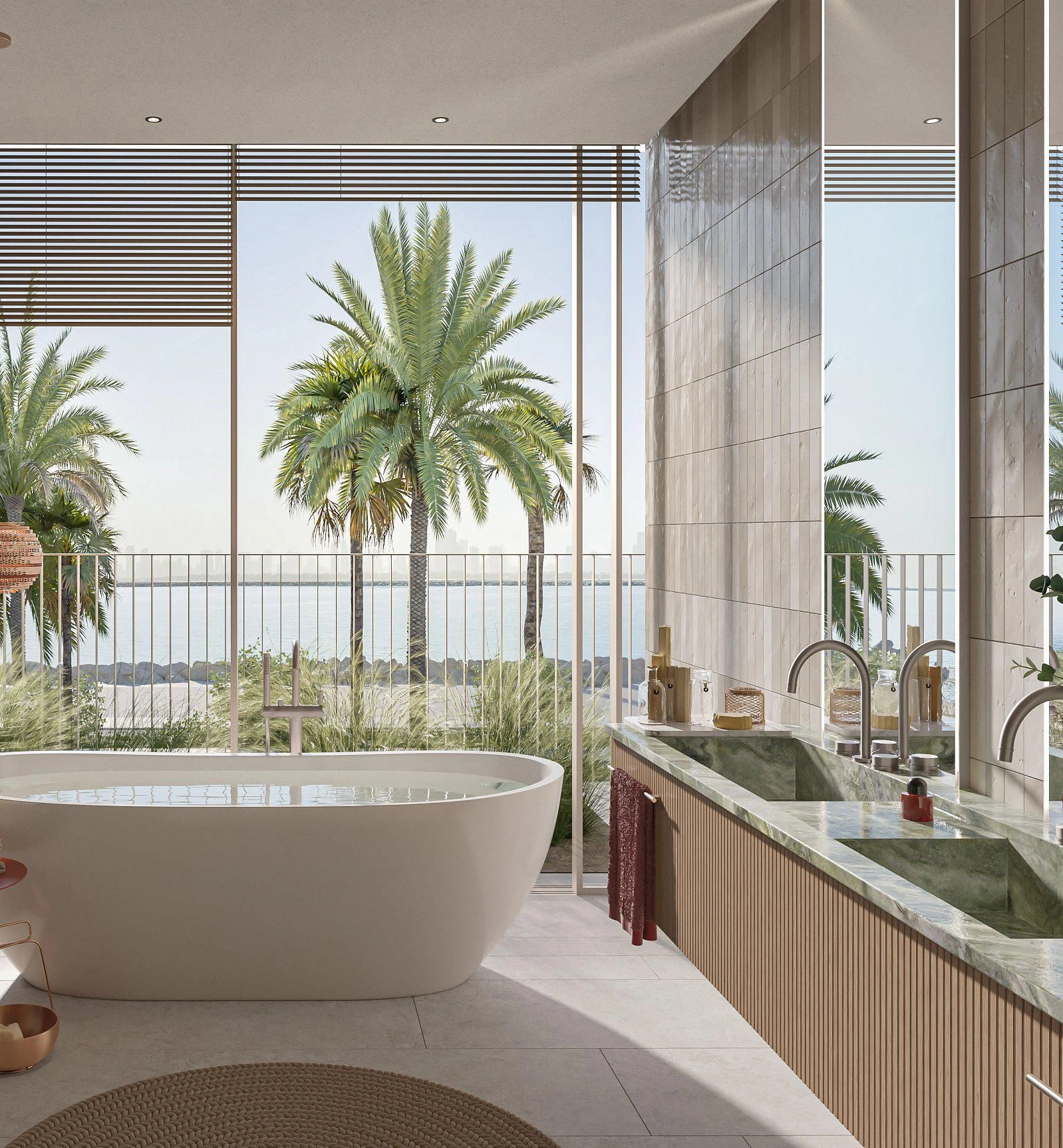 Роскошные виллы и таунхаусы с пляжем и мариной в Дубае