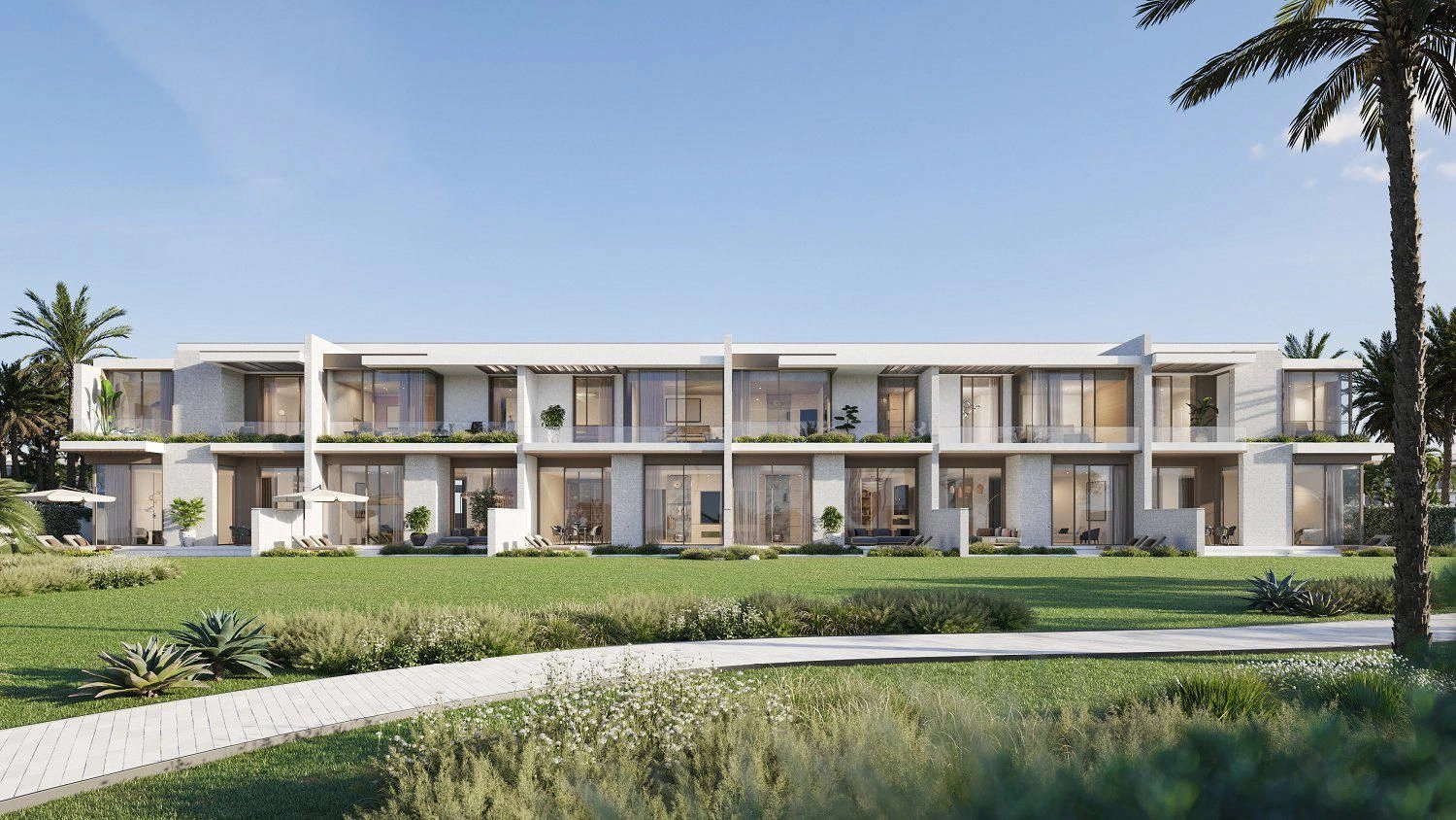 Роскошные виллы и таунхаусы с пляжем и мариной в Дубае