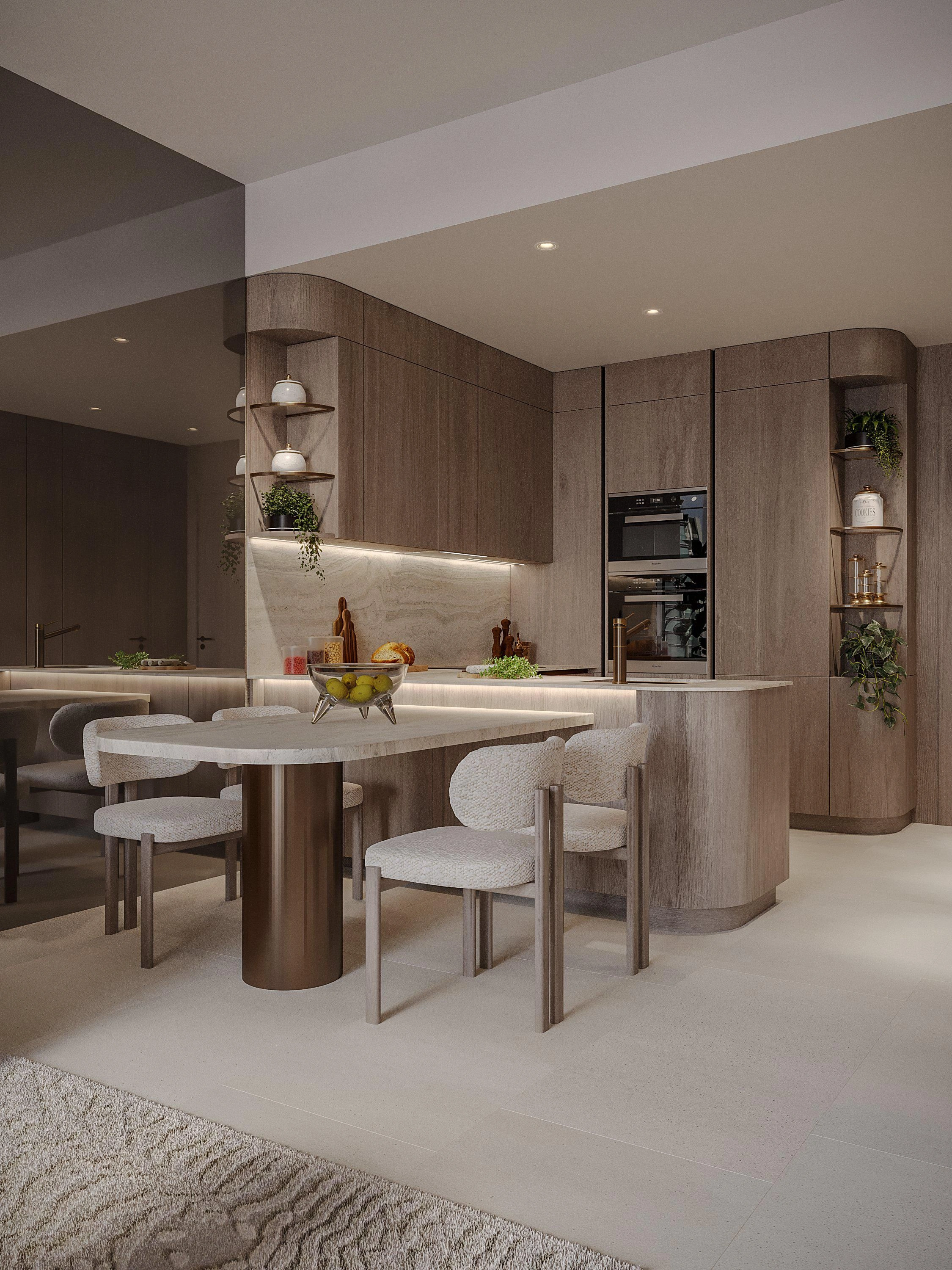 Роскошный жилой комплекс с крытым бассейном в Дубае